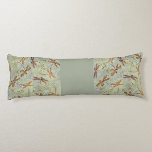 Coussins Longs Dragonfly Dance Gold (Dos)