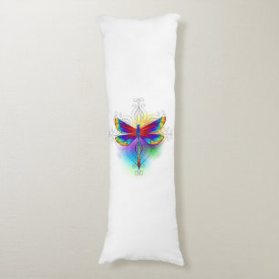 Coussins Longs Dragonfly en arc-en-ciel