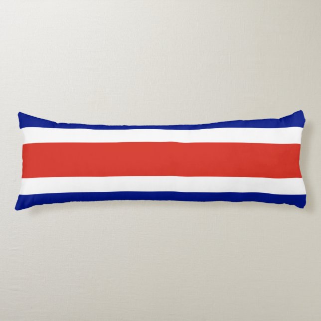 Coussins Longs Drapeau civil du Costa Rica (Devant)