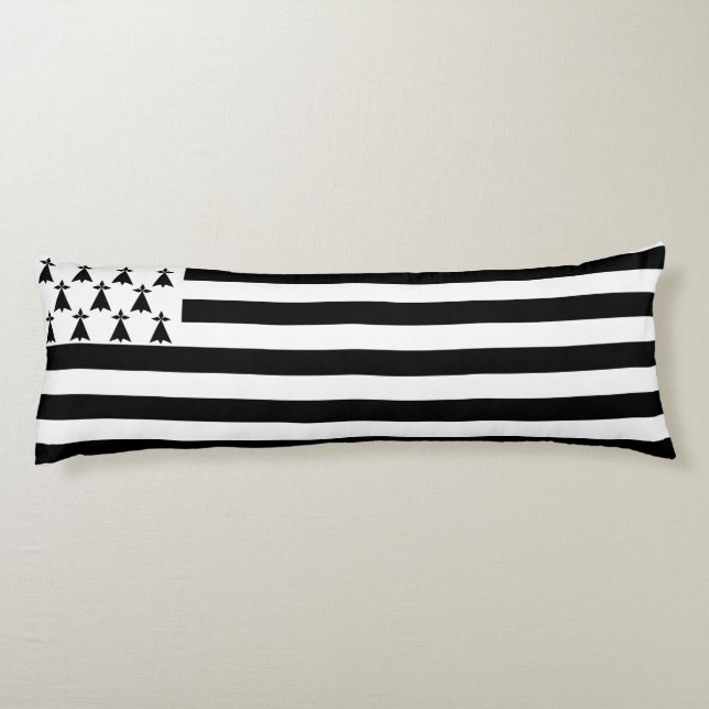 Coussins Longs Drapeau de Bretagne patriotique (Dos)