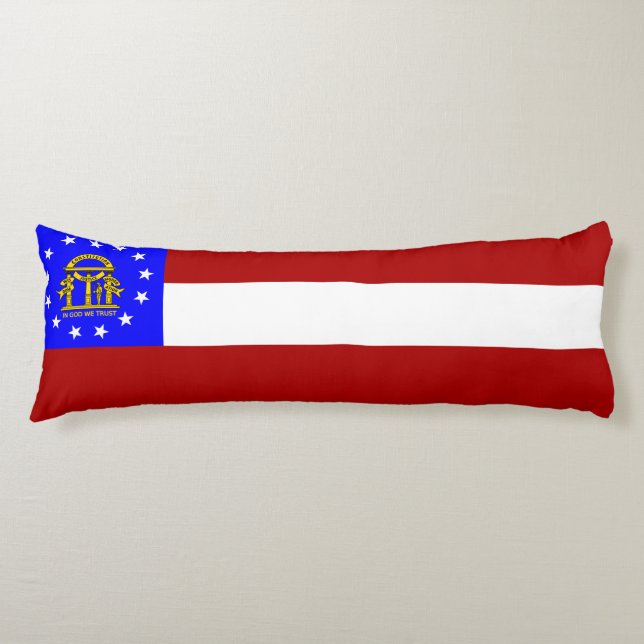 Coussins Longs Drapeau de Géorgie (Devant)