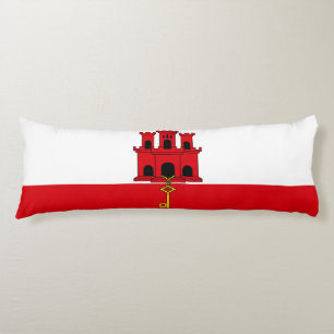Coussins Longs Drapeau de Gibraltar