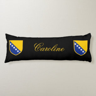 Coussins Longs Drapeau de la Bosnie-Herzégovine