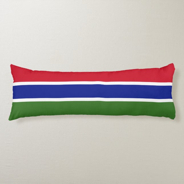 Coussins Longs Drapeau de la Gambie (Devant)