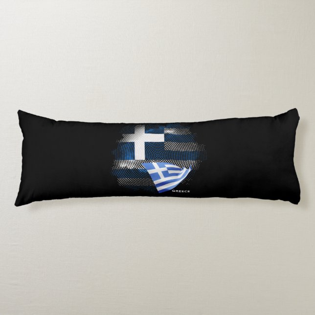 Coussins Longs Drapeau de la Grèce (Devant)