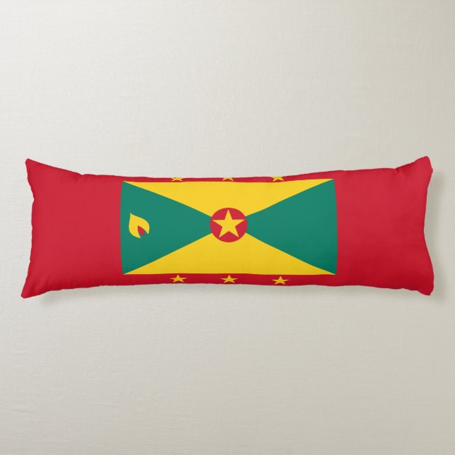 Coussins Longs Drapeau de la Grenade (Devant)