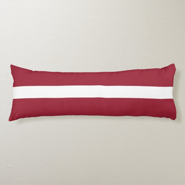 Coussins Longs Drapeau de la Lettonie (Devant)
