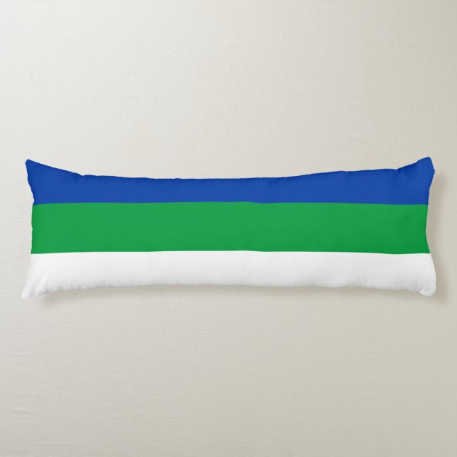 Coussins Longs Drapeau de la République Komi (Devant)