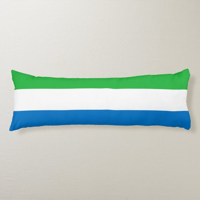 Coussins Longs Drapeau de la Sierra Leone (Devant)