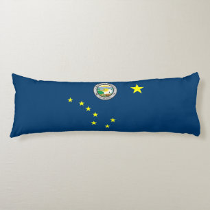 Coussins Longs Drapeau de l'Alaska