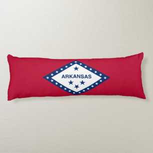 Coussins Longs Drapeau de l'Arkansas