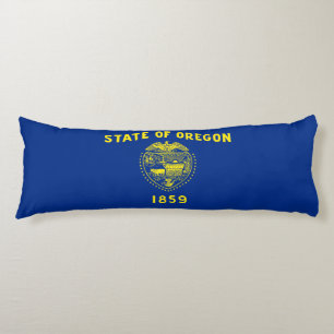 Coussins Longs Drapeau de l'État de l'Oregon