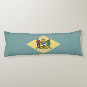 Coussins Longs Drapeau de l'État du Delaware
