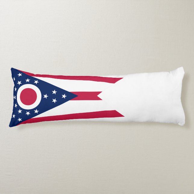 Coussins Longs Drapeau de l'Ohio (Devant)