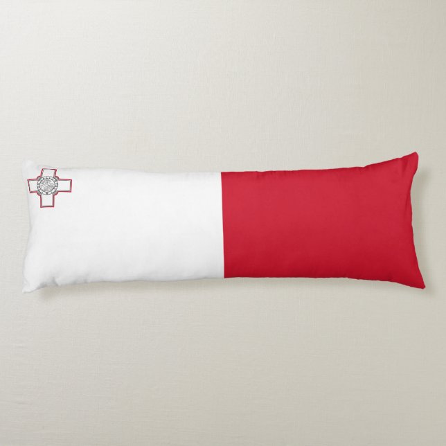 Coussins Longs Drapeau de Malte (Dos)
