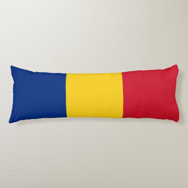 Coussins Longs Drapeau de Roumanie (Devant)