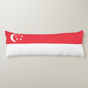 Coussins Longs Drapeau de Singapour