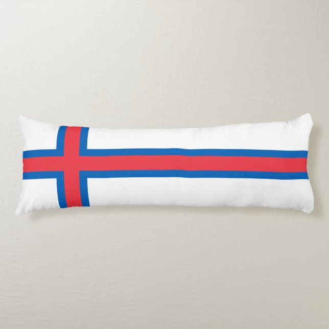 Coussins Longs Drapeau des îles Féroé (Devant)