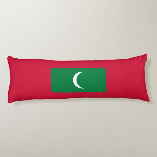 Coussins Longs Drapeau des Maldives (Dos)