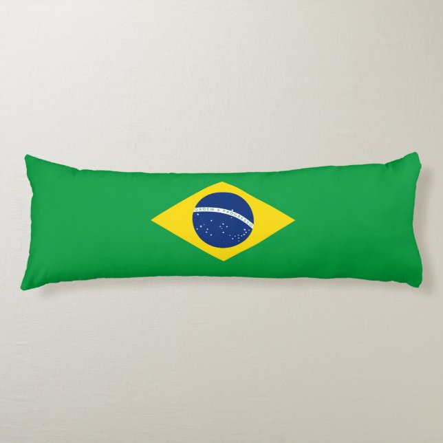 Coussins Longs Drapeau du Brésil (Devant)