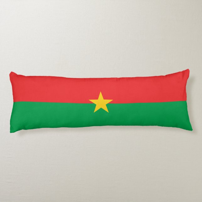 Coussins Longs Drapeau du Burkina Faso patriotique (Dos)