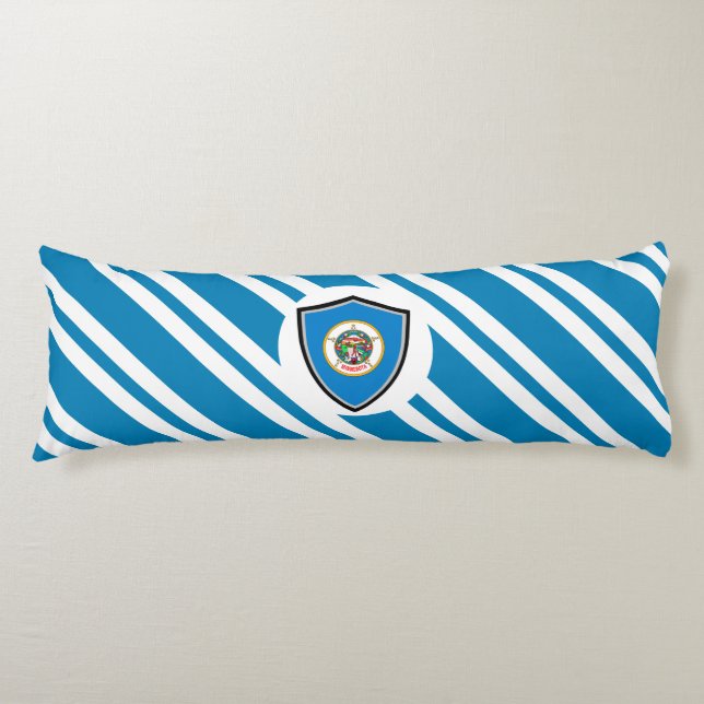 Coussins Longs Drapeau du Minnesota (Devant)