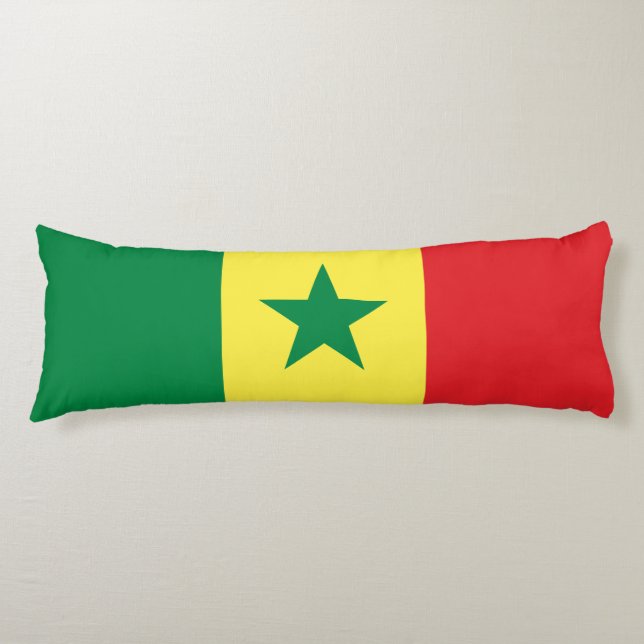 Coussins Longs Drapeau du Sénégal (Devant)