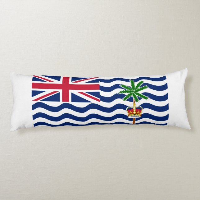 Coussins Longs Drapeau du Territoire britannique de l'océan Indie (Dos)