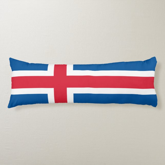 Coussins Longs Drapeau Islande (Devant)