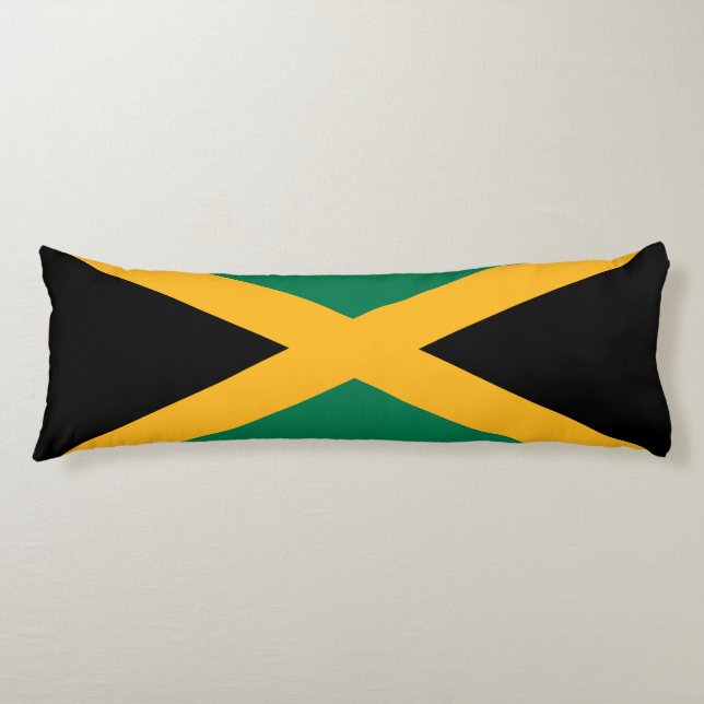 Coussins Longs Drapeau Jamaïque (Devant)