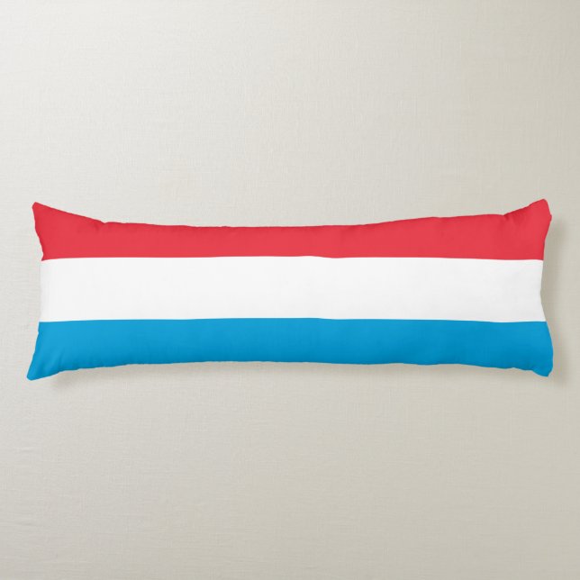 Coussins Longs Drapeau Luxembourg (Devant)