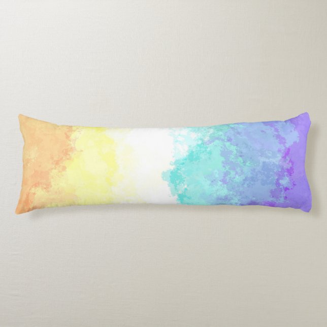 Coussins Longs Drapeau marbré Tourbillonnant Boho Abstrait Gender (Devant)