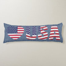 Drapeau patriotique Amour USA Bleu Jean Denim Styl