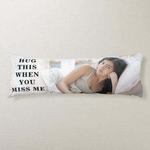 Coussins Longs Drôle photo longue distance relation cadeau