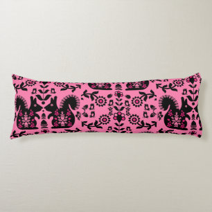 Coussins Longs Écureuil Nordic Scandinave Folk Art