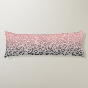 Coussins Longs Élégant Rose Gold Parties scintillant Empreinte de