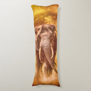 Coussins Longs Eléphant africain "Noblesse