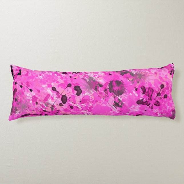 Coussins Longs Encre rose (Devant)