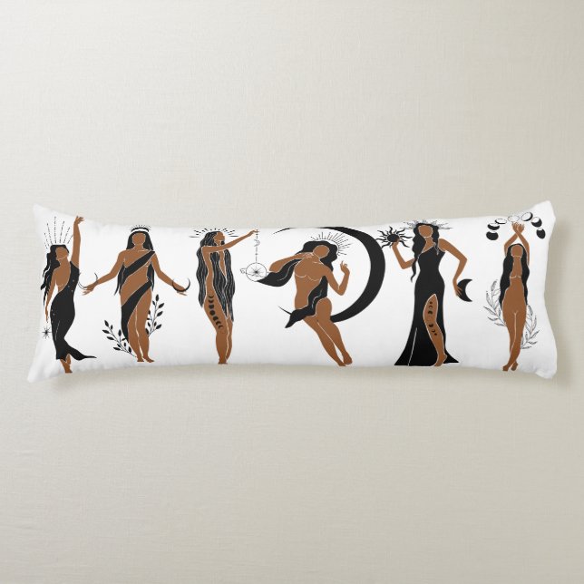 Coussins Longs Femme mystique (Devant)