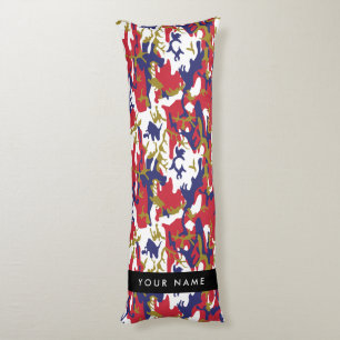 Coussins Longs Fête de l'Indépendance Camouflage Votre nom Person