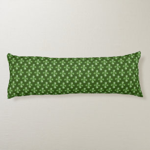 Coussins Longs Feuilles d'arbre de Jade Succulent Vert sur Vert F