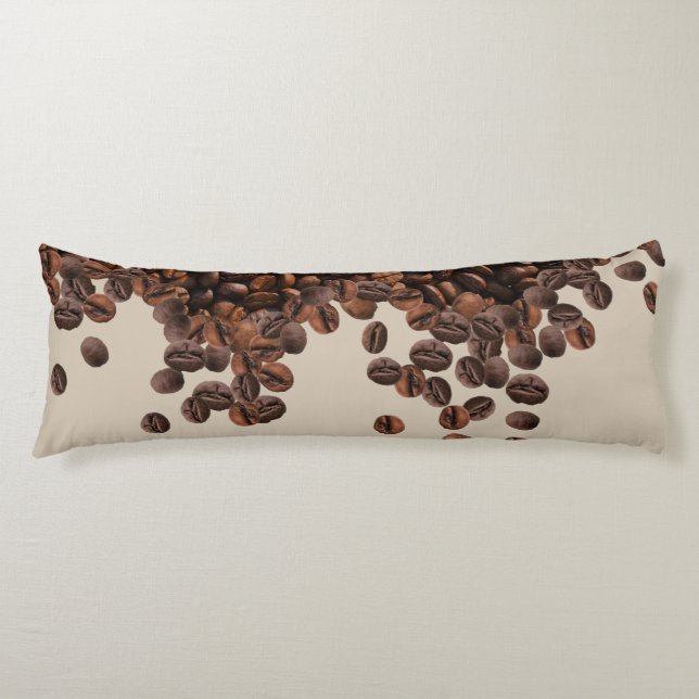 Coussins Longs Fèves de café (Devant)