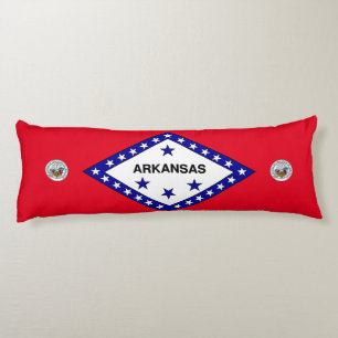 Coussins Longs Flag de l'Arkansas