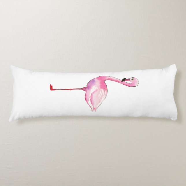 Coussins Longs Flamingo ~ Équilibré (Devant)