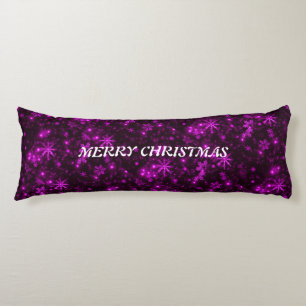 Coussins Longs Flèches blanches Oreillers de fond violet profond