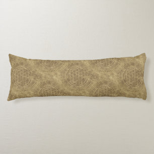 Coussins Longs Fleur de vie - soleil - motif continu 4