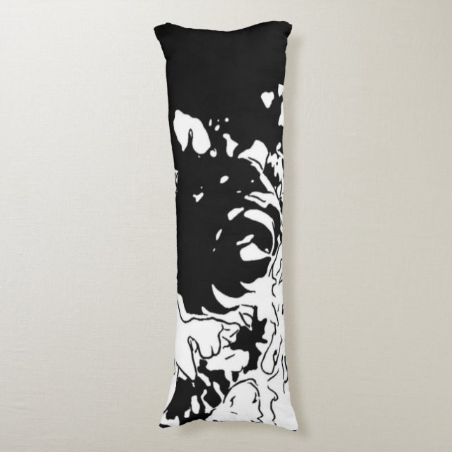 Coussins Longs Fleur Doodle (devant Vertical)