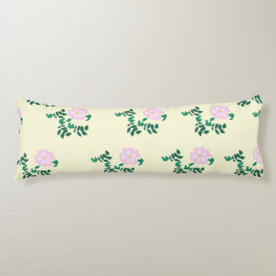Coussins Longs Fleur Rose rose pastel