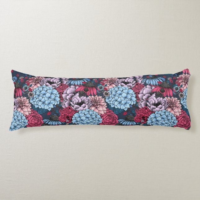 Coussins Longs Fleurs de jardin (Devant)