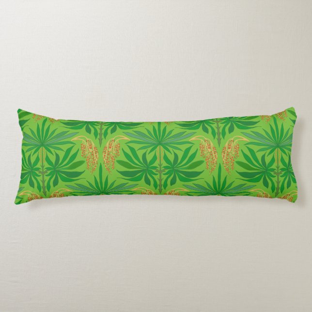 Coussins Longs Fleurs de palmier motif tropical (Devant)